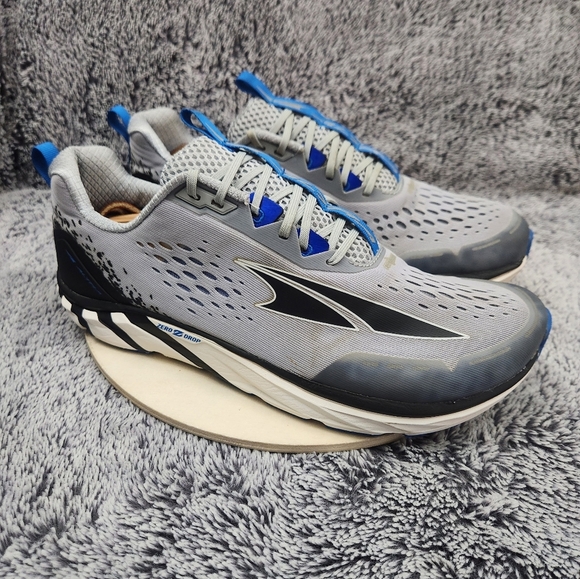 Altra Torin 4 Gray Blue Black Shoes Athletic Road Running Sneakers Men's Size 11 - Picture 1 of 9